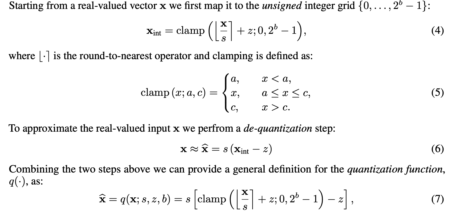 Integer Quantization